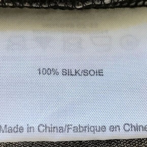 Tory Burch 100% Silk Rossella Black and White Baroque Print Dress size small - Picture 14 of 16